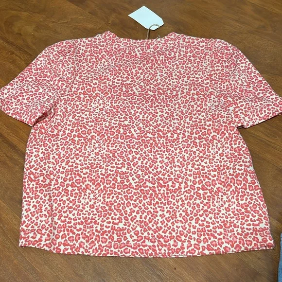 Free the Roses pink Cheetah Print Top NWOT - Picture 4 of 7